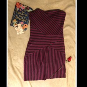 Ella Moss mini striped dress.